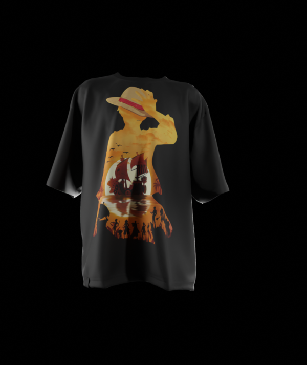 D. Luffy One piece Crew Set Tee